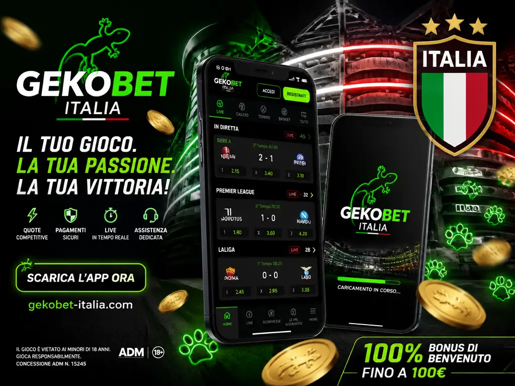 Gekobet Italia app bonus 100€ quote pagamenti sicuri