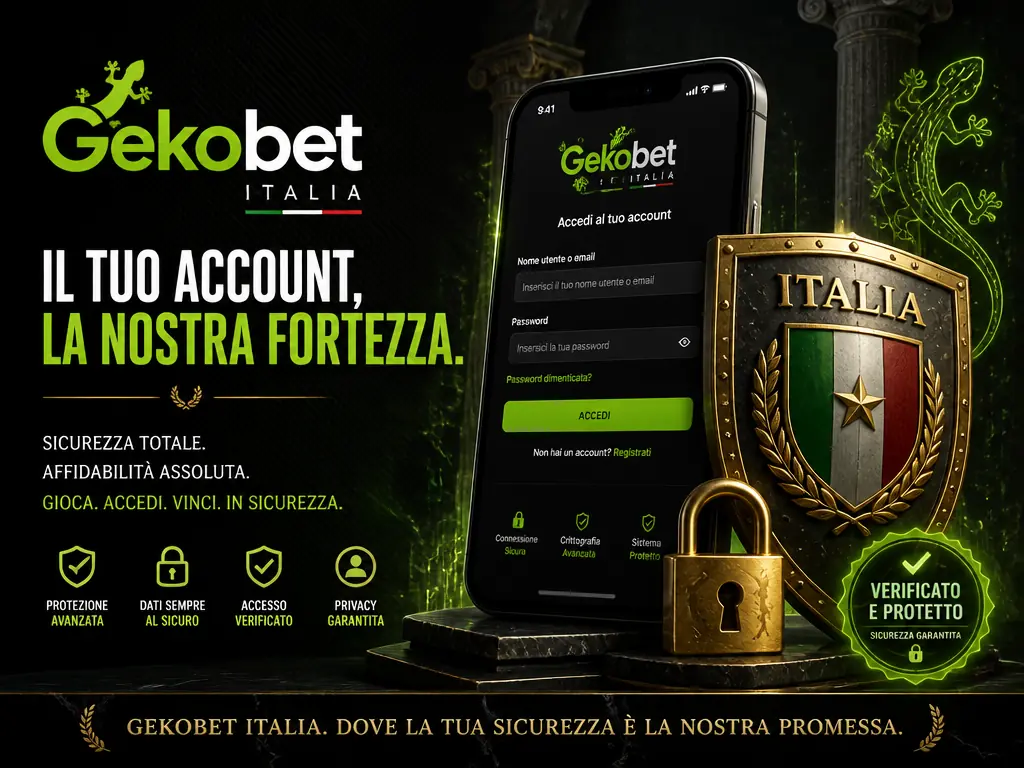 Gekobet Italia login seguridad avanzada cuenta protegida